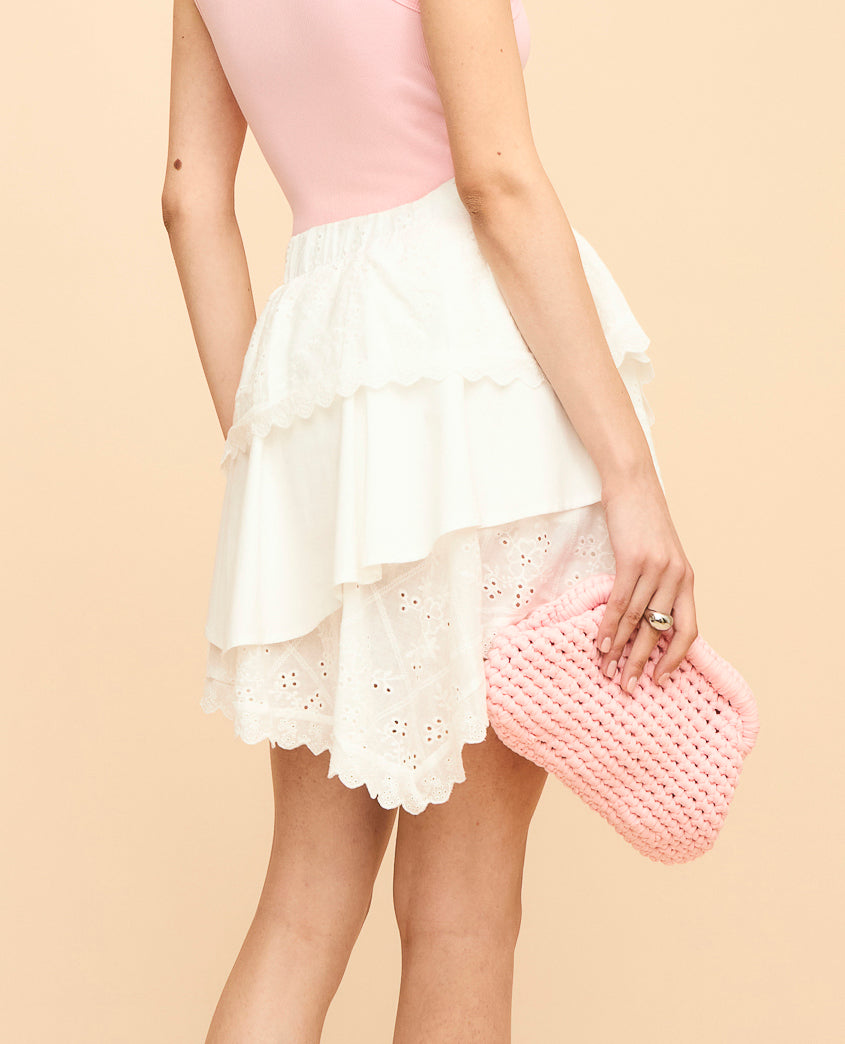 MINI GONNA COTTON LACE