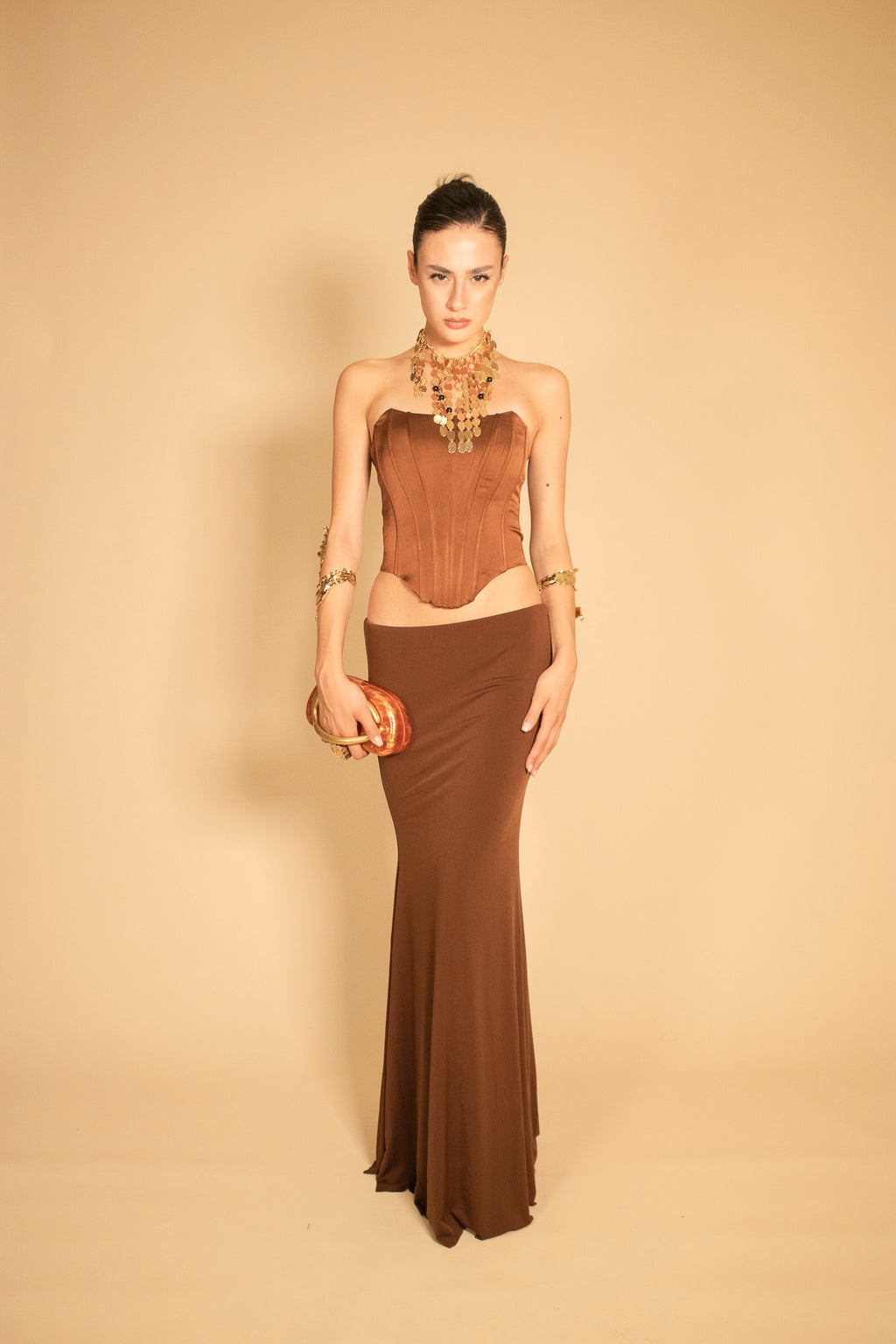 BUSTIER SATIN