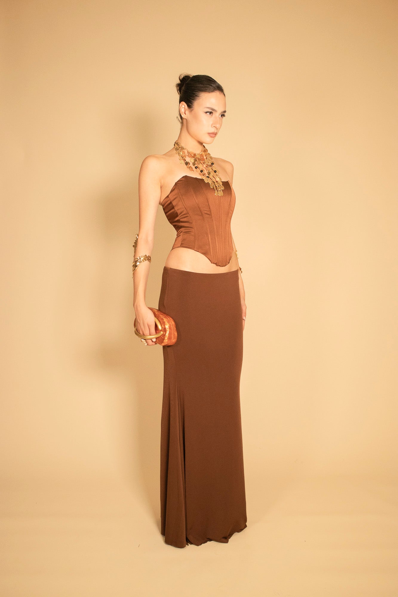 BUSTIER SATIN