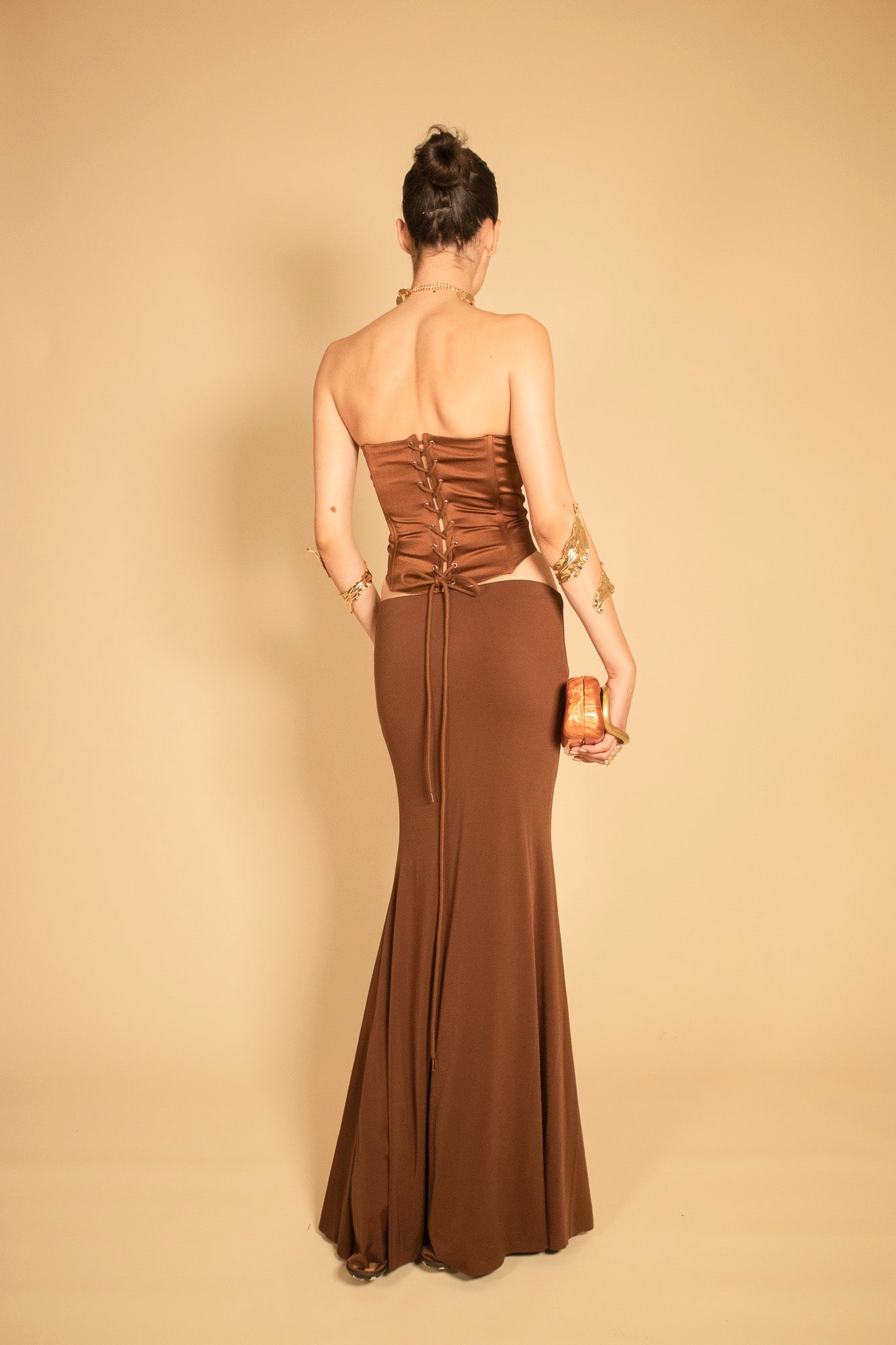 BUSTIER SATIN