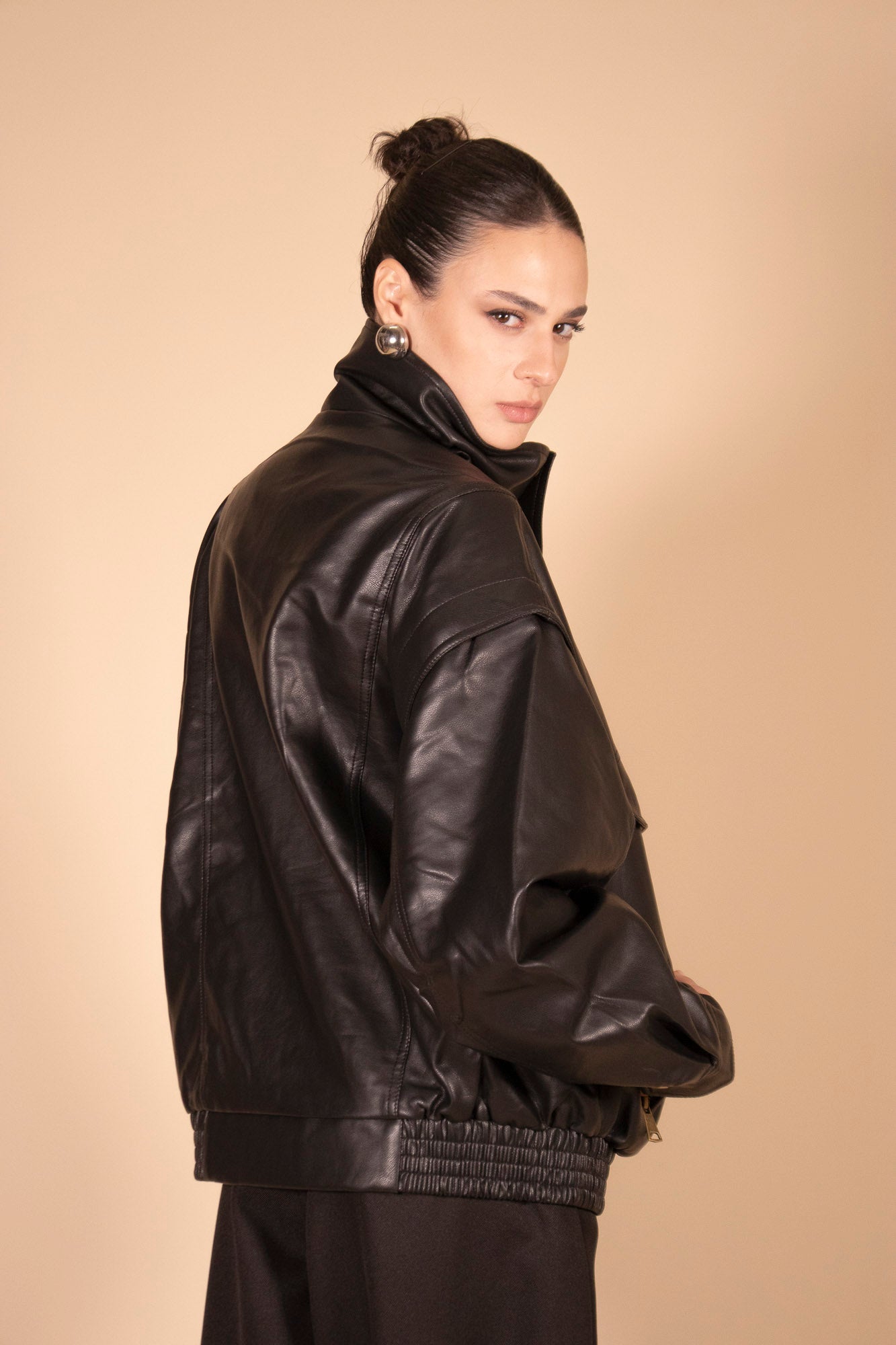 BOMBER IN PELLE LAURENCE