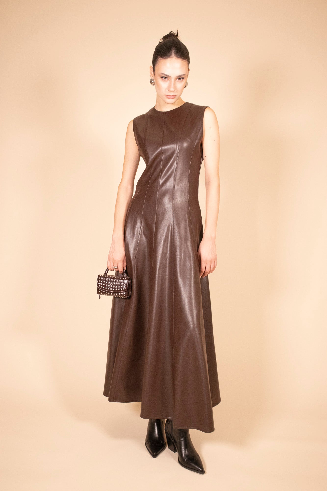 ABITO LUNGO LEATHER