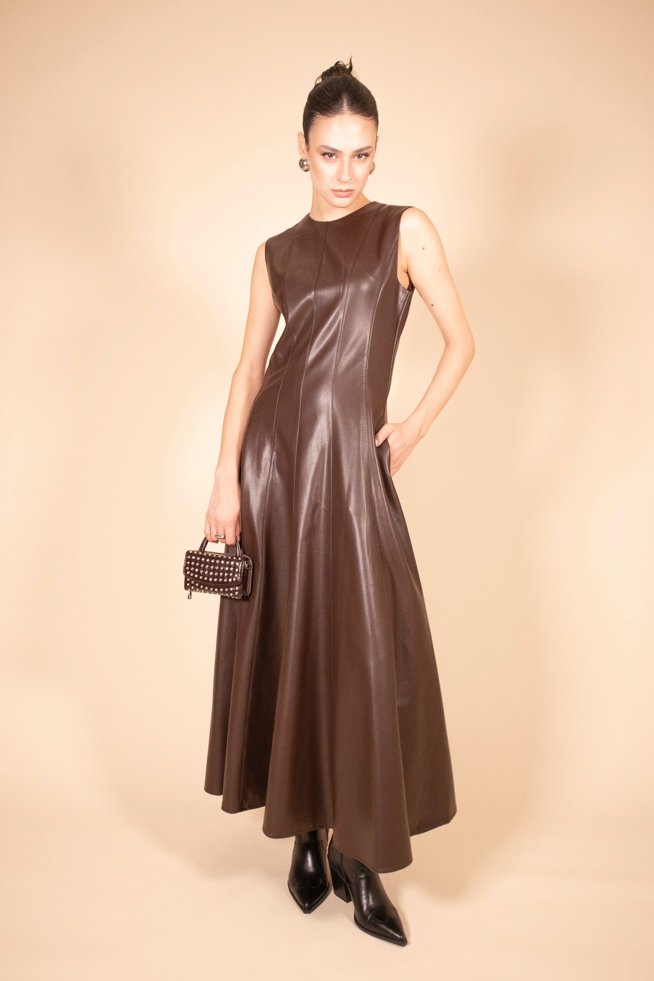 ABITO LUNGO LEATHER