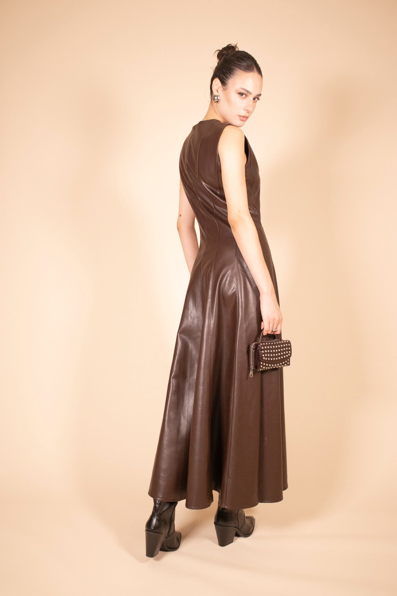 ABITO LUNGO LEATHER