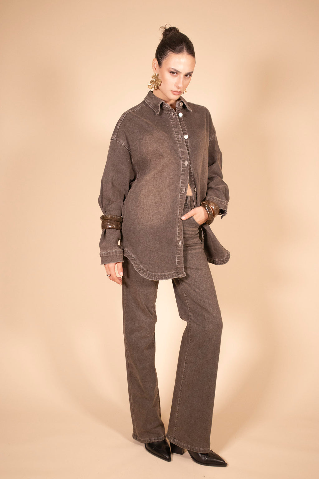 GIACCA DENIM CHOCO