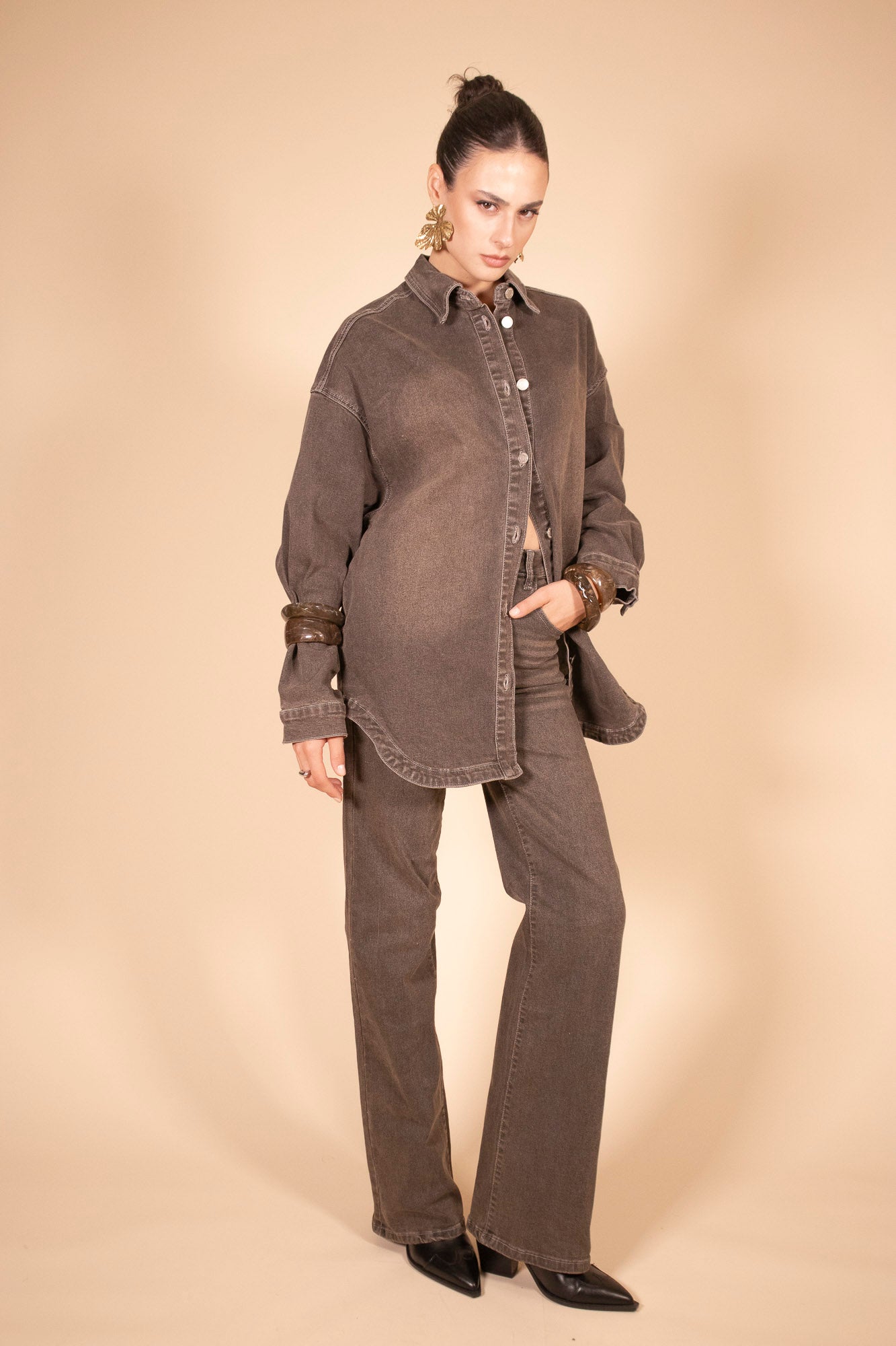 GIACCA DENIM CHOCO