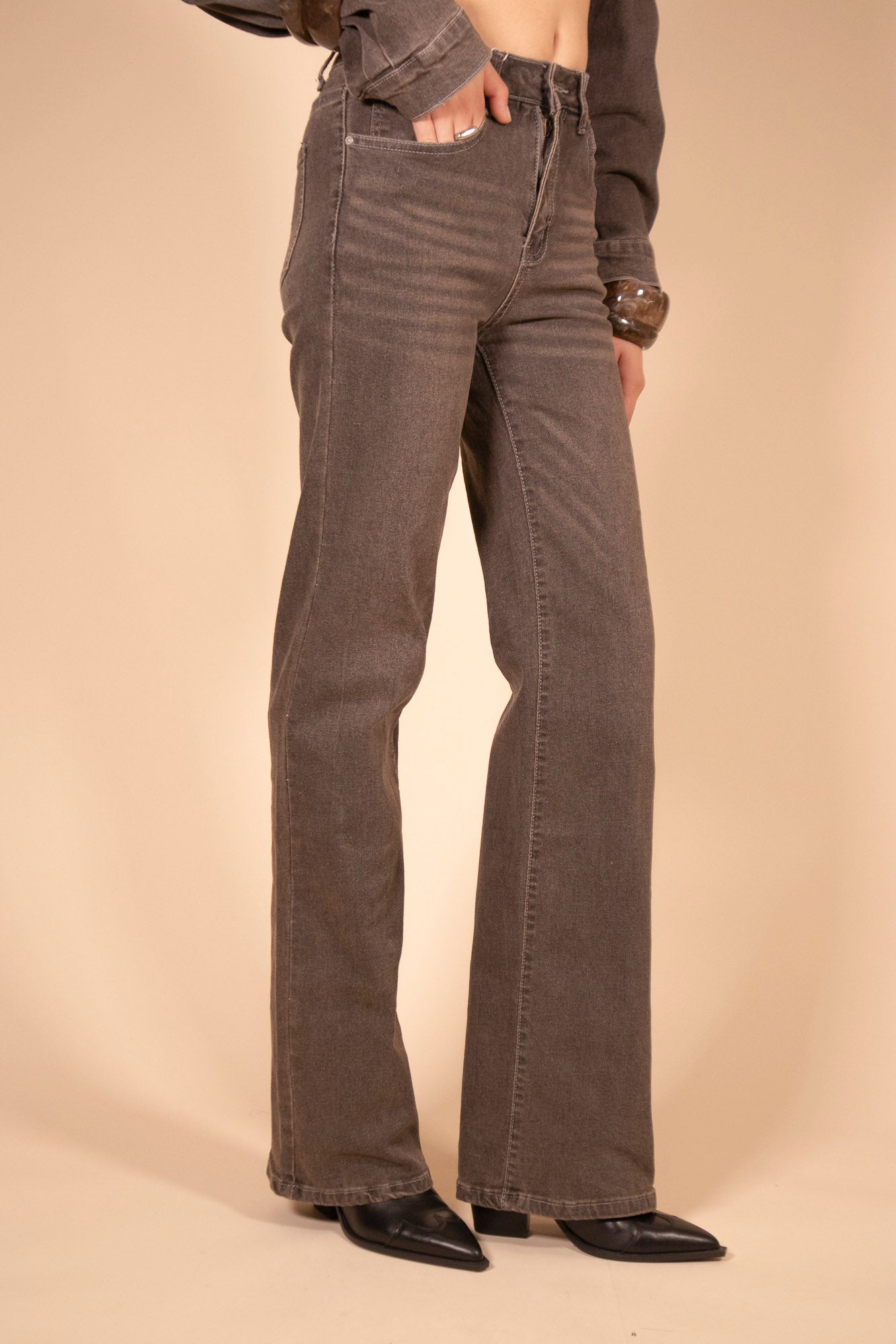 DENIM WIDE CHOCO