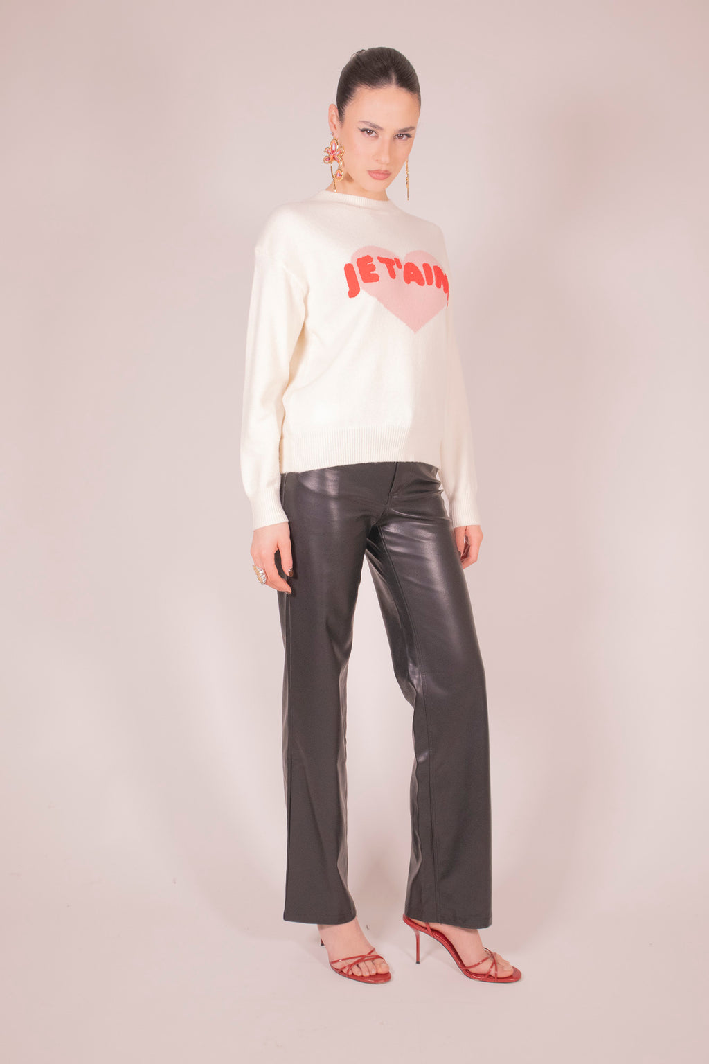 PANTALONE LEATHER WIDE