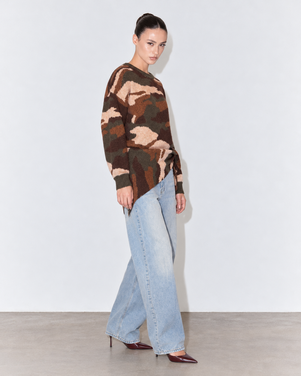 MAGLIONE CAMOU BANDANA