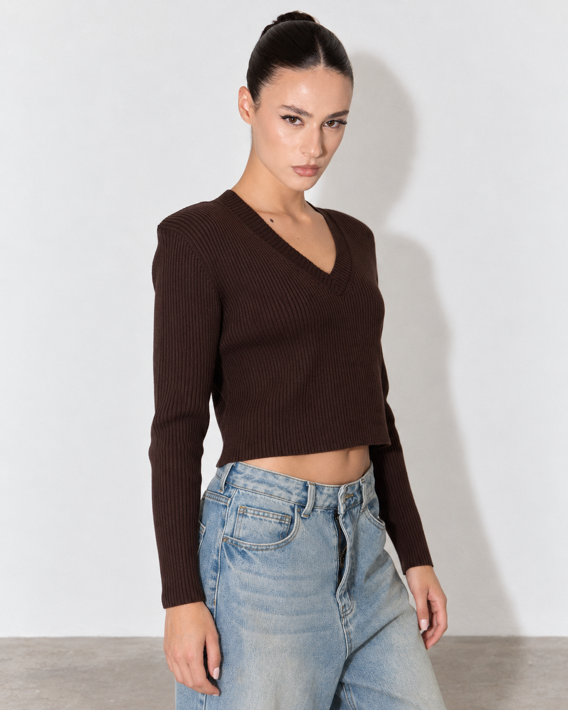 MAGLIONE SCOLLO A V SPALLINA
